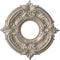 Ekena Millwork Attica PVC Medallion (Canopies up to 4 1/8"), 10"OD x 3 1/2"ID x 3/4"P, Metallic Silver Metallic CMP10ATCSV - alternate 1